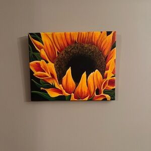 Beautiful canvas Sunflower 🌻 painting.